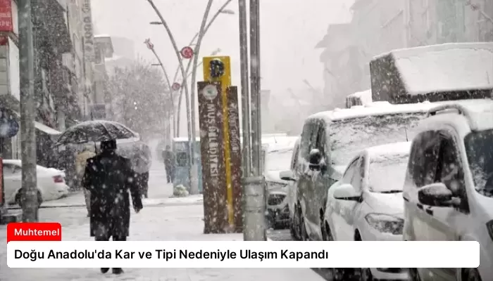 Doğu Anadolu’da Kar ve Tipi Nedeniyle Ulaşım Kapandı