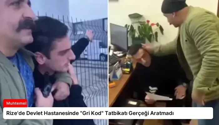 Rize’de Devlet Hastanesinde “Gri Kod” Tatbikatı Gerçeği Aratmadı