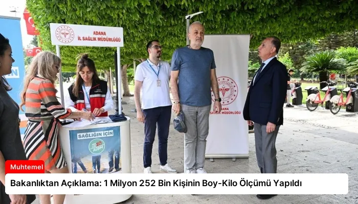 Bakanlıktan Açıklama: 1 Milyon 252 Bin Kişinin Boy-Kilo Ölçümü Yapıldı