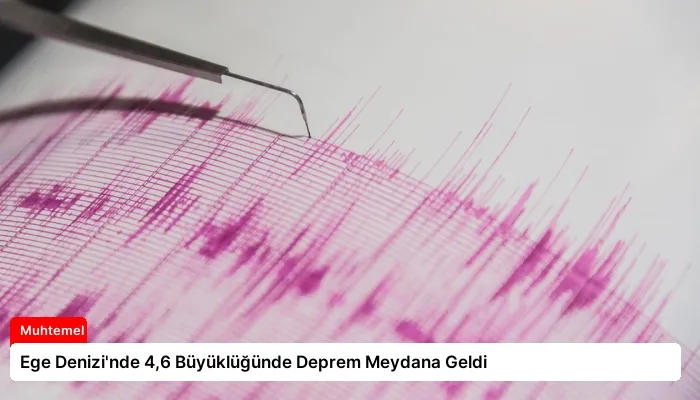 Ege Denizi’nde 4,6 Büyüklüğünde Deprem Meydana Geldi