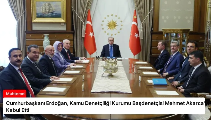 Cumhurbaşkanı Erdoğan, Kamu Denetçiliği Kurumu Başdenetçisi Mehmet Akarca’yı Kabul Etti