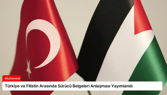Türkiye ve Filistin Arasında Sürücü Belgeleri Anlaşması Yayımlandı