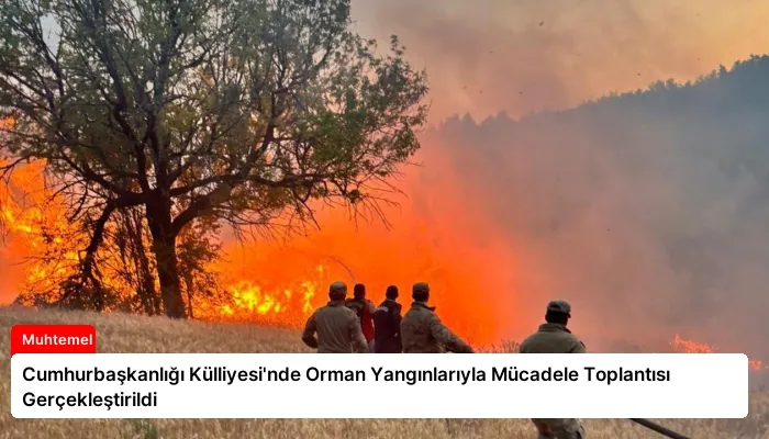 Cumhurbaşkanlığı Külliyesi’nde Orman Yangınlarıyla Mücadele Toplantısı Gerçekleştirildi