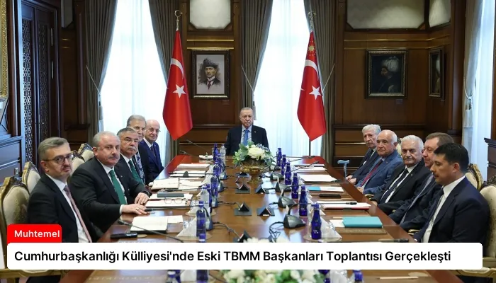 Cumhurbaşkanlığı Külliyesi’nde Eski TBMM Başkanları Toplantısı Gerçekleşti