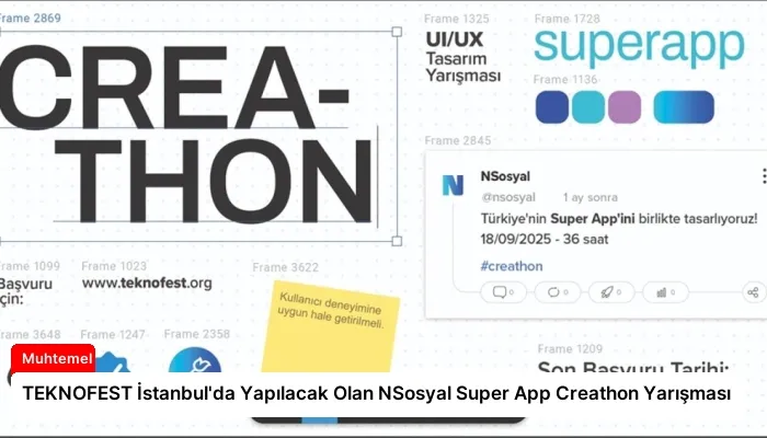 TEKNOFEST İstanbul’da Yapılacak Olan NSosyal Super App Creathon Yarışması
