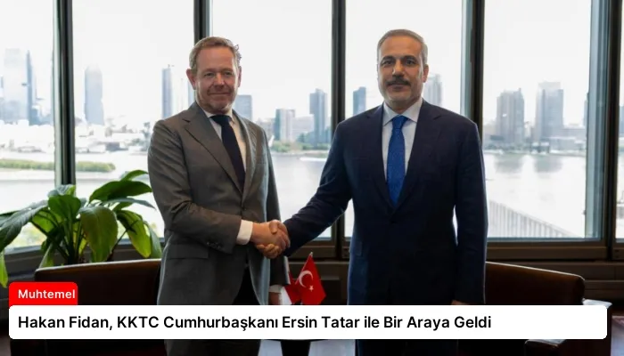 Hakan Fidan, KKTC Cumhurbaşkanı Ersin Tatar ile Bir Araya Geldi