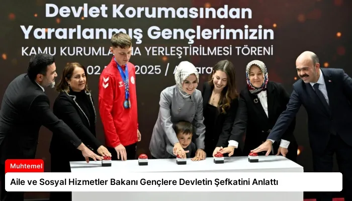 Aile ve Sosyal Hizmetler Bakanı Gençlere Devletin Şefkatini Anlattı