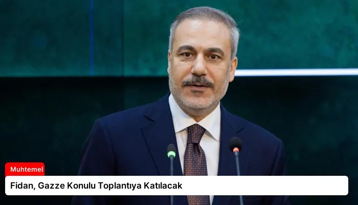 Fidan, Gazze Konulu Toplantıya Katılacak