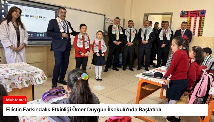 Filistin Farkındalık Etkinliği Ömer Duygun İlkokulu’nda Başlatıldı