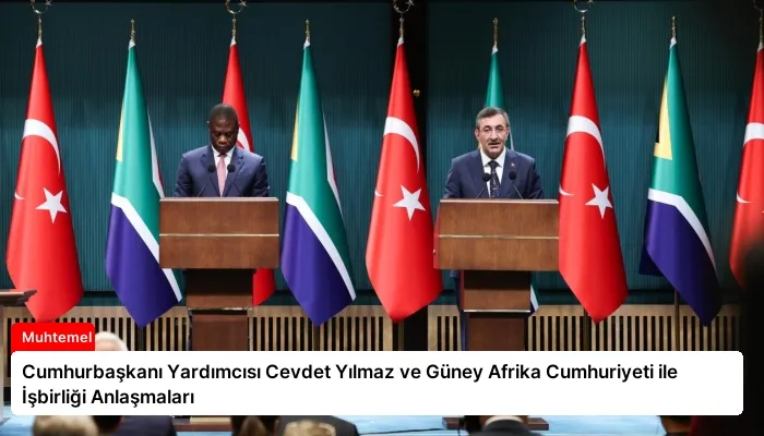 Cumhurbaşkanı Yardımcısı Cevdet Yılmaz ve Güney Afrika Cumhuriyeti ile İşbirliği Anlaşmaları