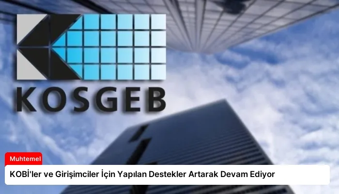 KOBİ’ler ve Girişimciler İçin Yapılan Destekler Artarak Devam Ediyor