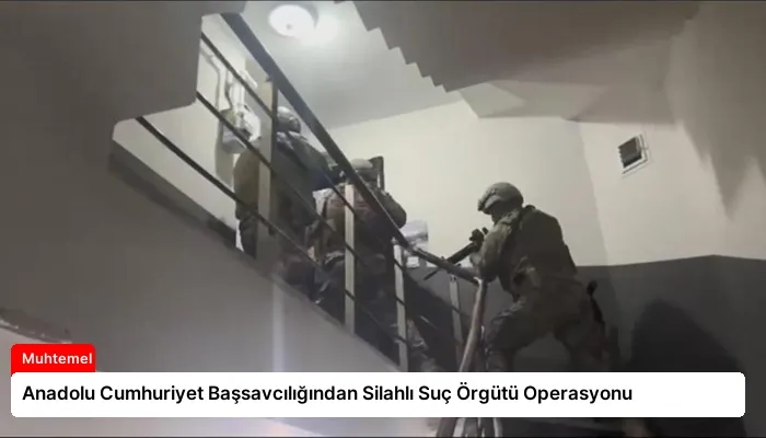 Anadolu Cumhuriyet Başsavcılığından Silahlı Suç Örgütü Operasyonu