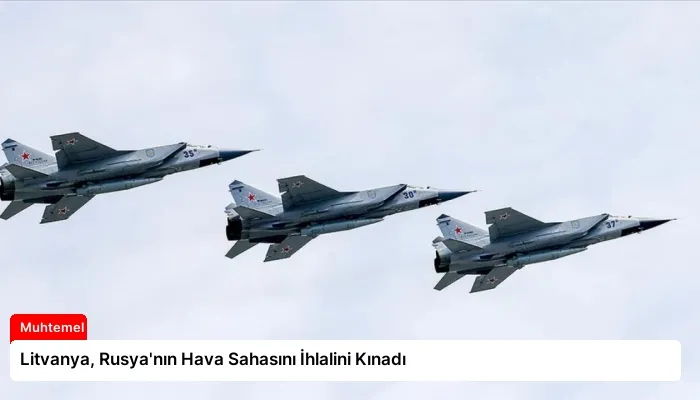 Litvanya, Rusya’nın Hava Sahasını İhlalini Kınadı