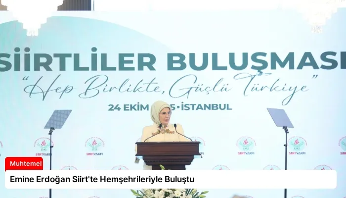 Emine Erdoğan Siirt’te Hemşehrileriyle Buluştu