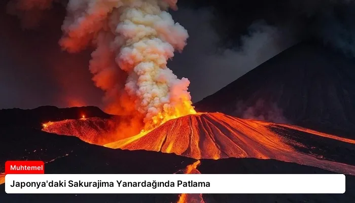 Japonya’daki Sakurajima Yanardağında Patlama