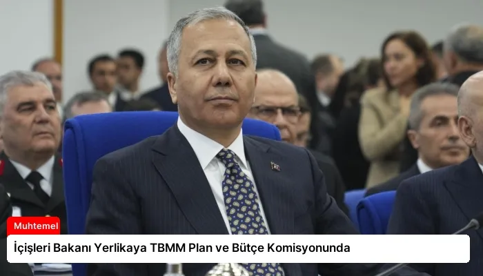 İçişleri Bakanı Yerlikaya TBMM Plan ve Bütçe Komisyonunda