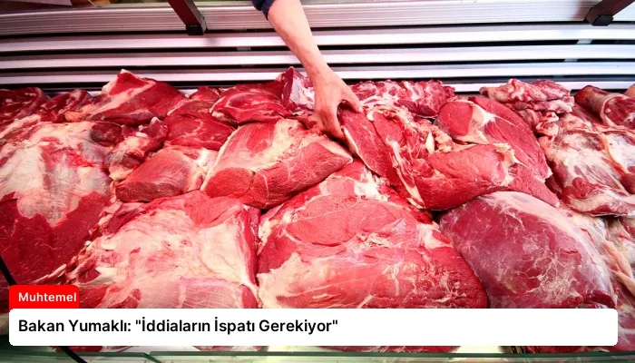 Bakan Yumaklı: “İddiaların İspatı Gerekiyor”