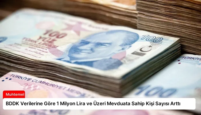 BDDK Verilerine Göre 1 Milyon Lira ve Üzeri Mevduata Sahip Kişi Sayısı Arttı