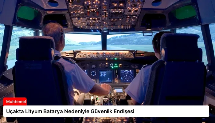 Uçakta Lityum Batarya Nedeniyle Güvenlik Endişesi