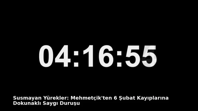 Susmayan Yürekler: Mehmetçik’ten 6 Şubat Kayıplarına Dokunaklı Saygı Duruşu