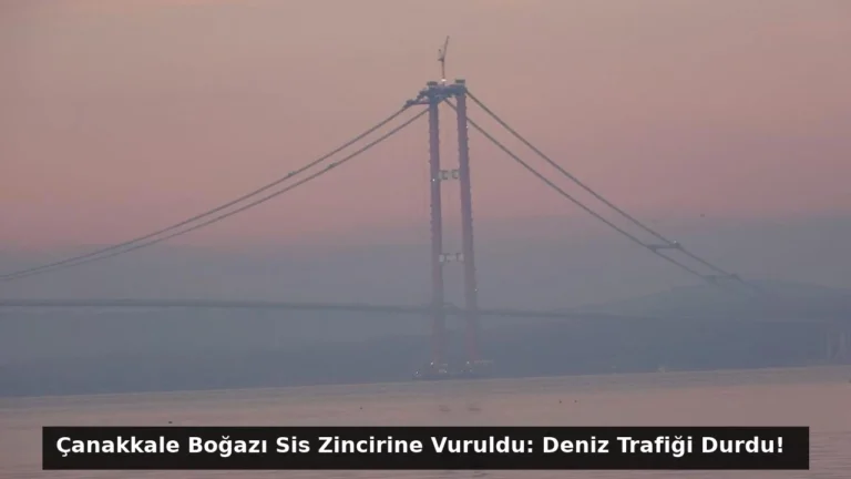 Çanakkale Boğazı Sis Zincirine Vuruldu: Deniz Trafiği Durdu!