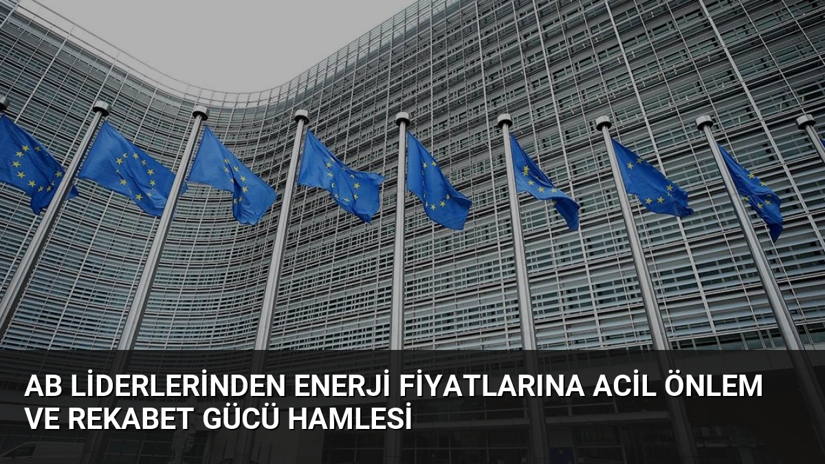 AB Liderlerinden Enerji Fiyatlarına Acil Önlem ve Rekabet Gücü Hamlesi