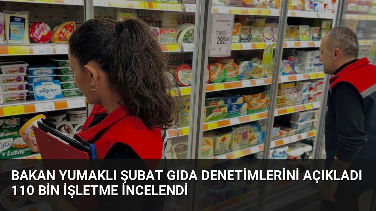 Bakan Yumaklı Şubat Gıda Denetimlerini Açıkladı 110 Bin İşletme İncelendi