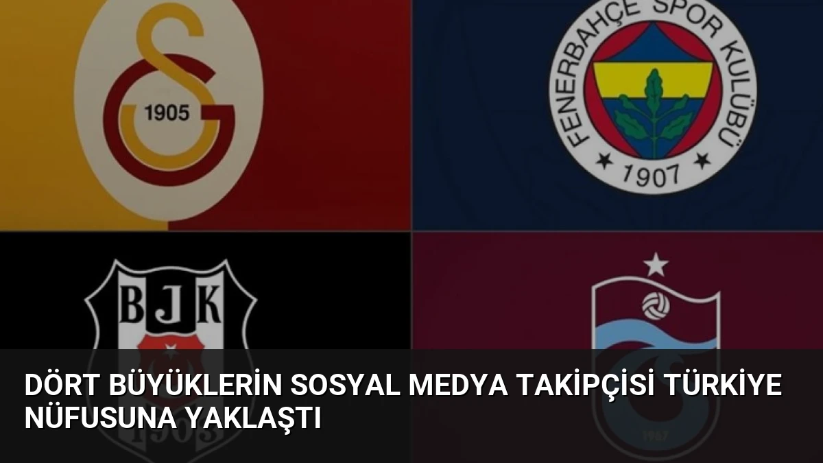 Dört Büyüklerin Sosyal Medya Takipçisi Türkiye Nüfusuna Yaklaştı