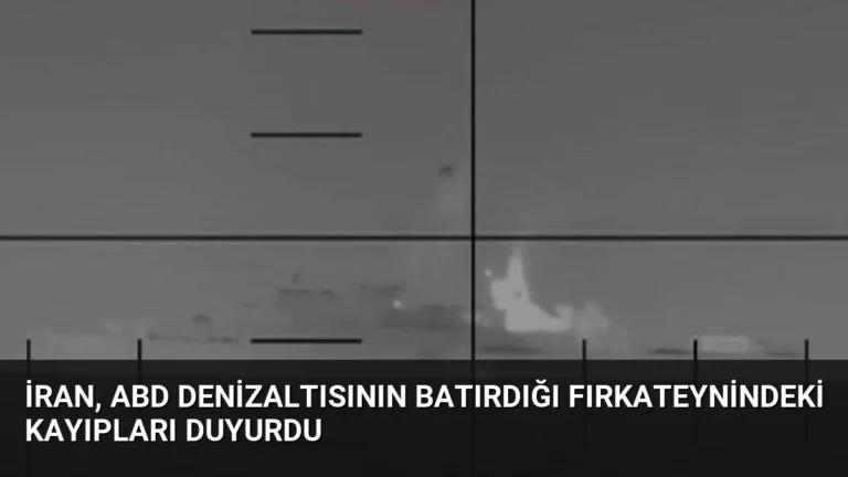 İran, ABD Denizaltısının Batırdığı Fırkateynindeki Kayıpları Duyurdu