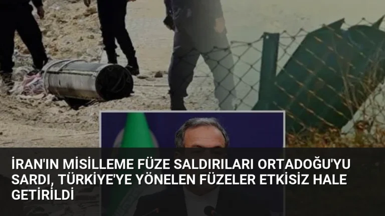 İran’ın Misilleme Füze Saldırıları Ortadoğu’yu Sardı, Türkiye’ye Yönelen Füzeler Etkisiz Hale Getirildi