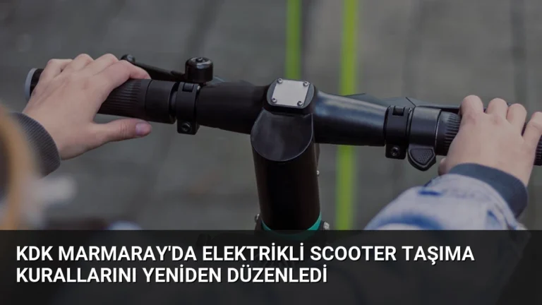 KDK Marmaray’da Elektrikli Scooter Taşıma Kurallarını Yeniden Düzenledi
