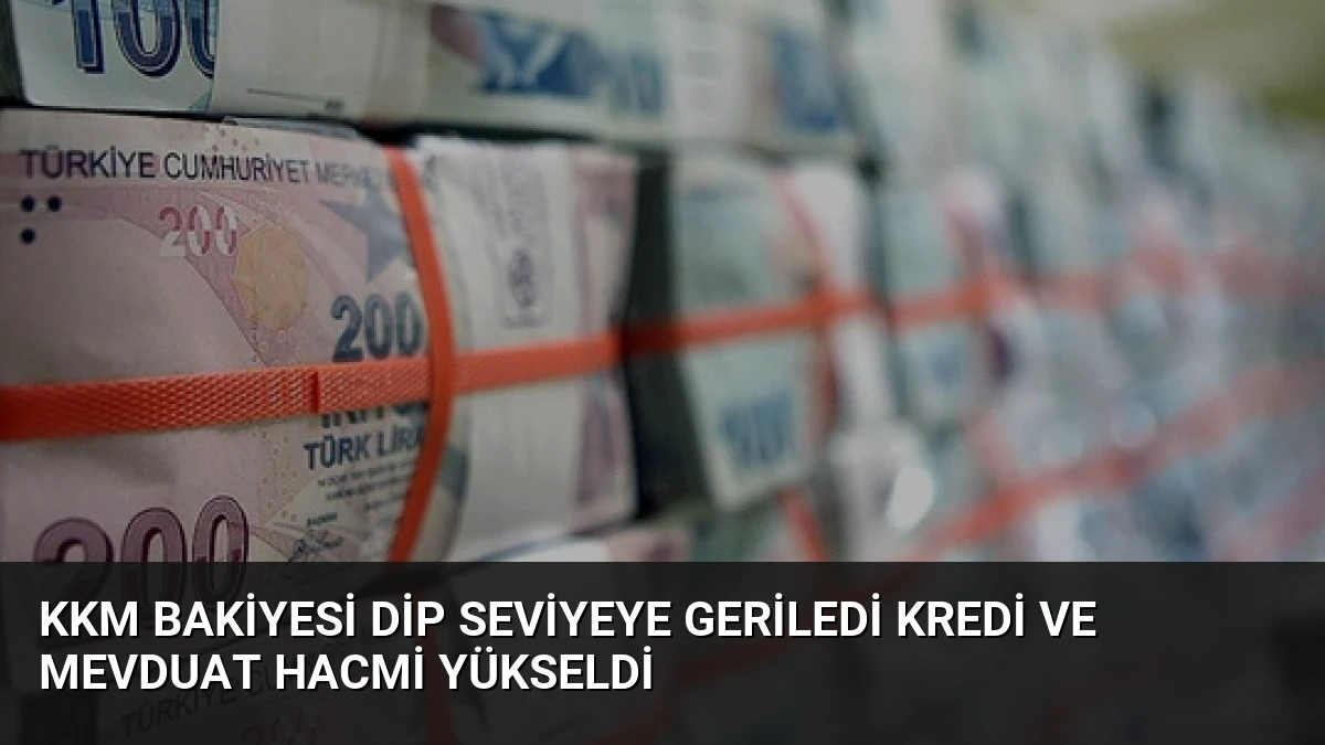KKM Bakiyesi Dip Seviyeye Geriledi Kredi ve Mevduat Hacmi Yükseldi