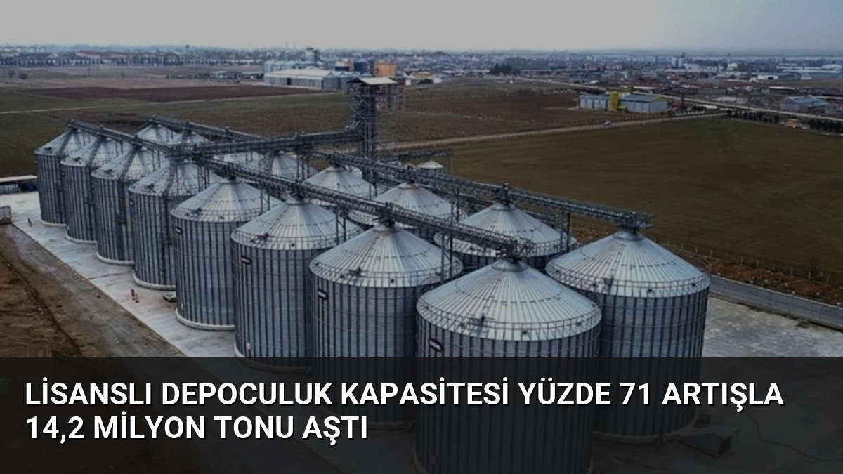 Lisanslı Depoculuk Kapasitesi Yüzde 71 Artışla 14,2 Milyon Tonu Aştı