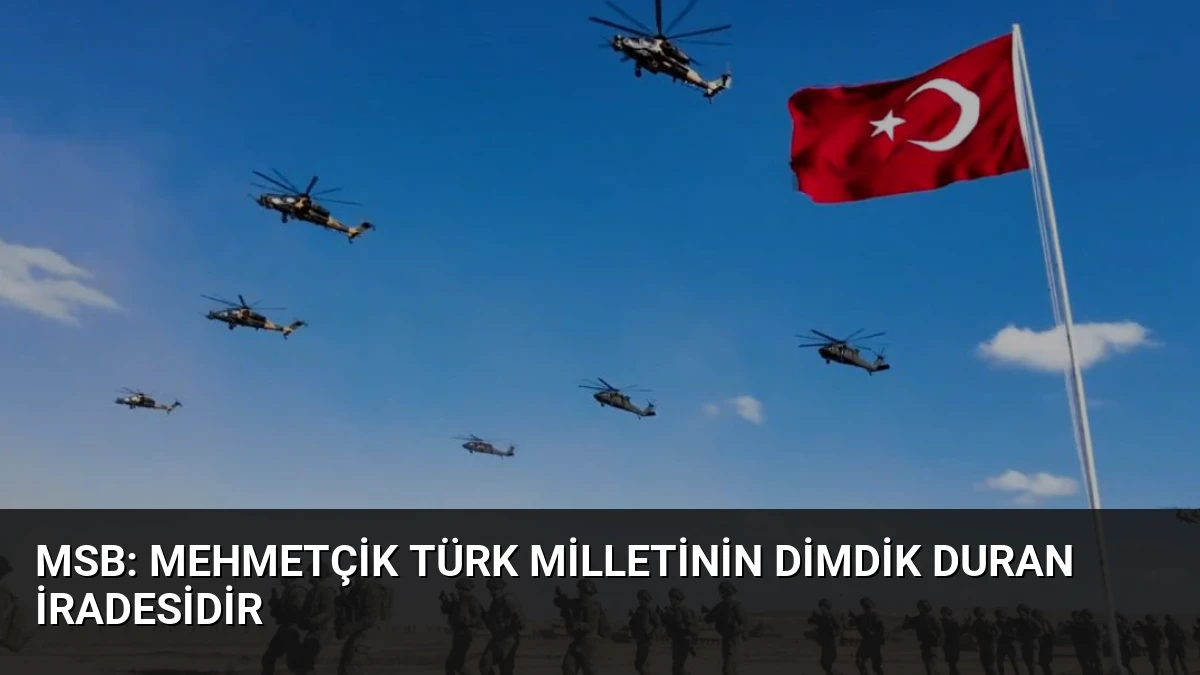 MSB: Mehmetçik Türk milletinin dimdik duran iradesidir