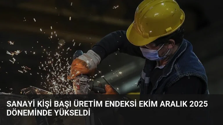 Sanayi Kişi Başı Üretim Endeksi Ekim Aralık 2025 Döneminde Yükseldi