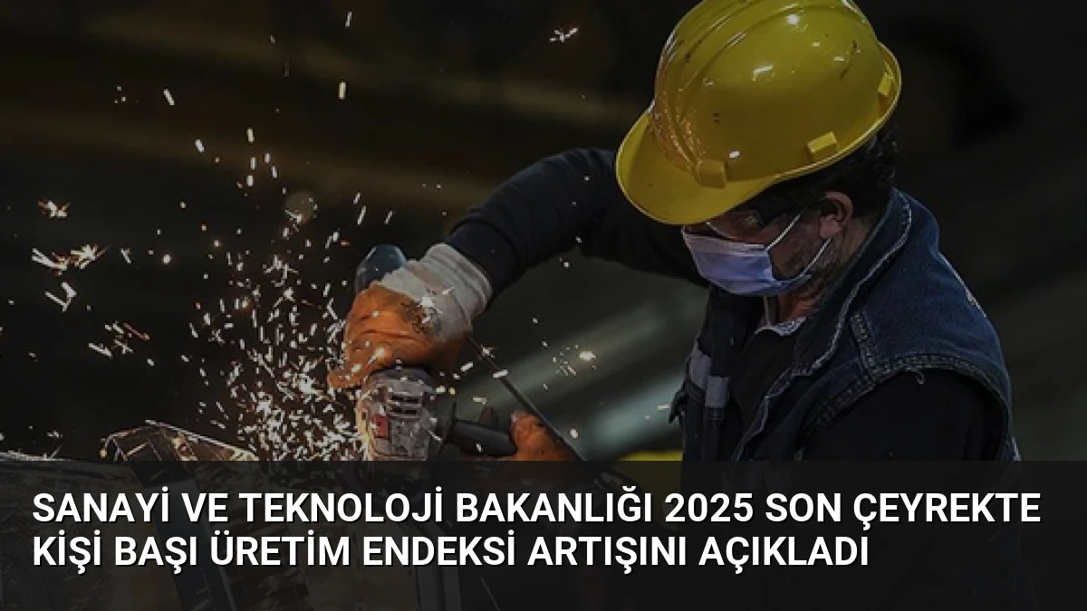 Sanayi ve Teknoloji Bakanlığı 2025 Son Çeyrekte Kişi Başı Üretim Endeksi Artışını Açıkladı