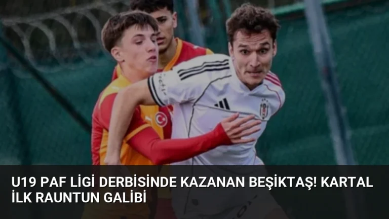 U19 PAF Ligi derbisinde kazanan Beşiktaş! Kartal ilk rauntun galibi
