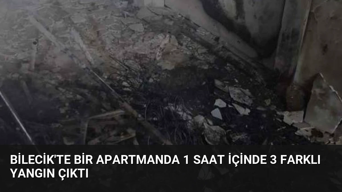 Bilecik’te Bir Apartmanda 1 Saat İçinde 3 Farklı Yangın Çıktı