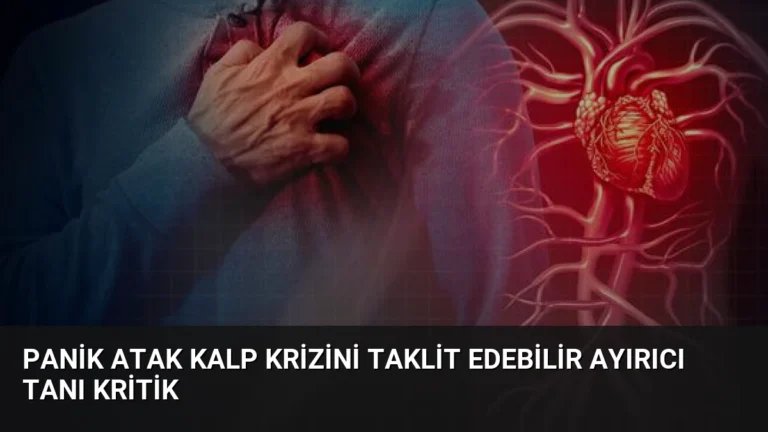 Panik Atak Kalp Krizini Taklit Edebilir Ayırıcı Tanı Kritik