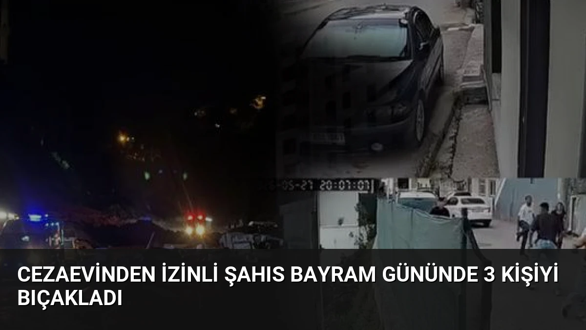 Cezaevinden İzinli Şahıs Bayram Gününde 3 Kişiyi Bıçakladı