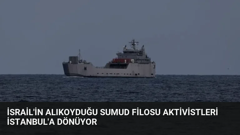 İsrail’in Alıkoyduğu Sumud Filosu Aktivistleri İstanbul’a Dönüyor