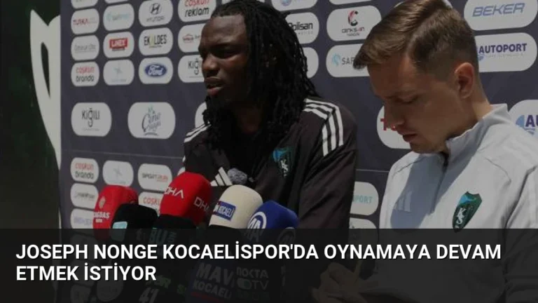 Joseph Nonge Kocaelispor’da Oynamaya Devam Etmek İstiyor