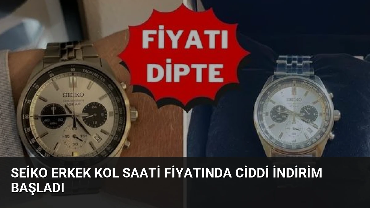 Seiko Erkek Kol Saati Fiyatında Ciddi İndirim Başladı