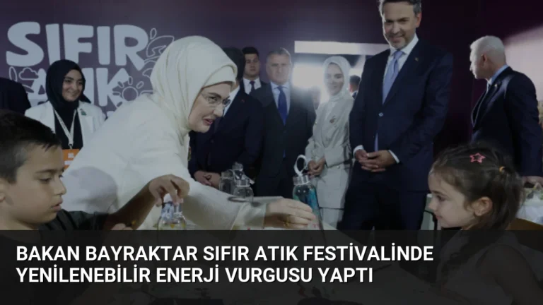 Bakan Bayraktar Sıfır Atık Festivalinde Yenilenebilir Enerji Vurgusu Yaptı
