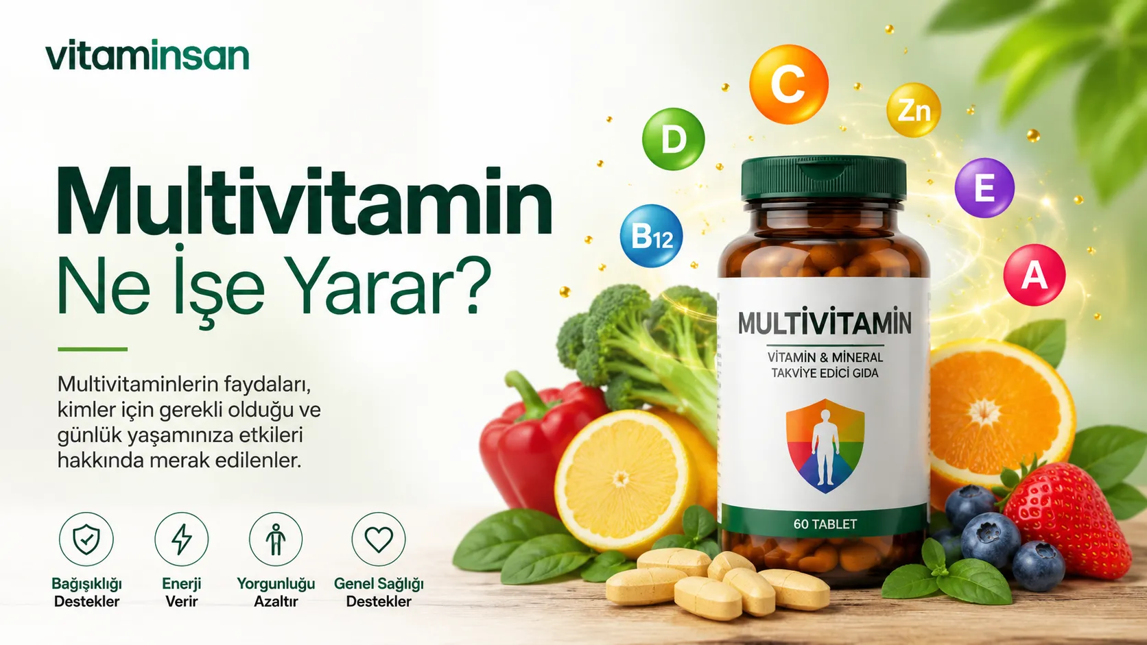 Multivitamin Ne İşe Yarar?