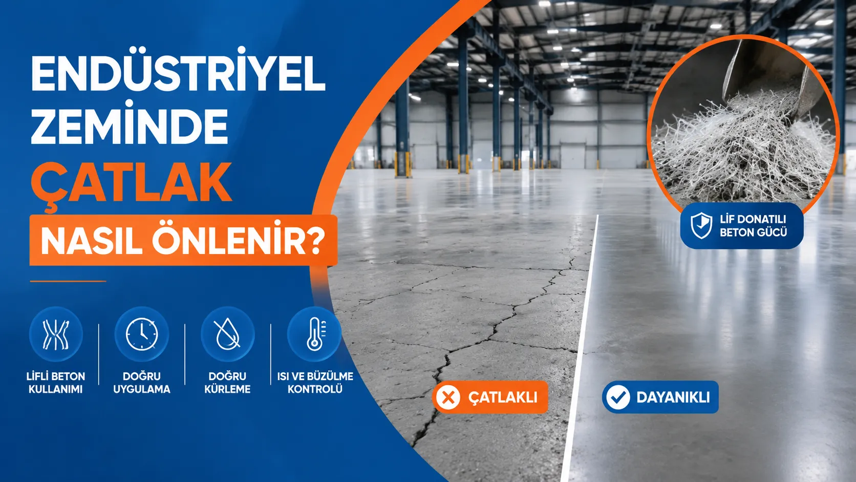 Endüstriyel Zeminde Çatlak Nasıl Önlenir?