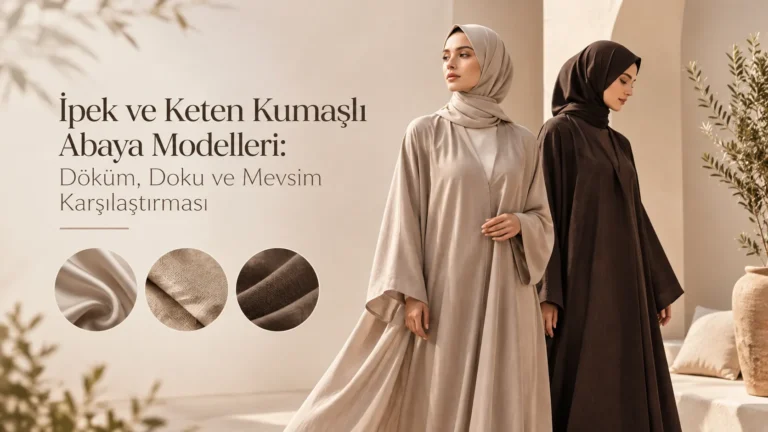 İpek ve Keten Kumaşlı Abaya Modelleri: Döküm, Doku ve Mevsim Karşılaştırması