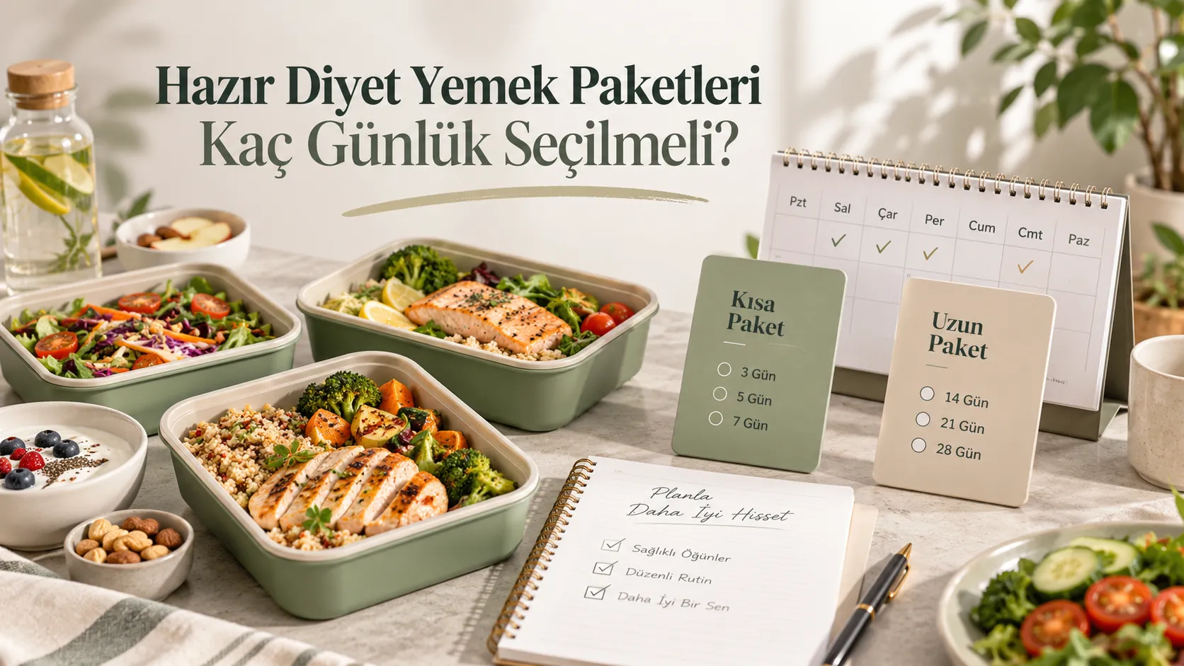 Hazır Diyet Yemek Paketleri Kaç Günlük Seçilmeli?