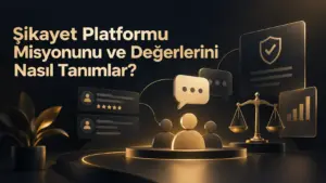 Şikayet Platformu Misyonunu ve Değerlerini Nasıl Tanımlar?