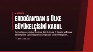 Erdoğan’dan 5 Ülke Büyükelçisini Kabul